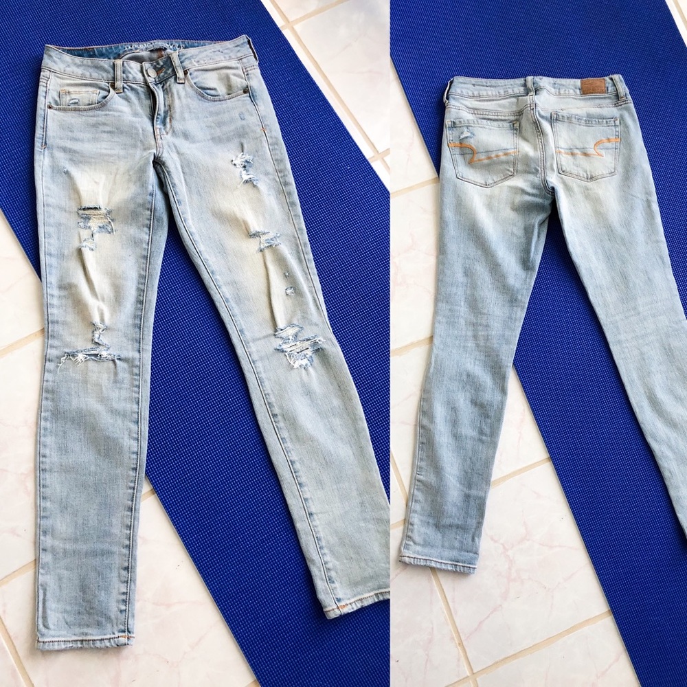 AE Skinny Distressed Jeans